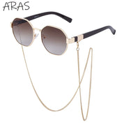 Octagonal Sunglasses for Women with Chain – UV400 Unique Fashion Sunglasses 6