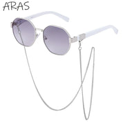 Octagonal Sunglasses for Women with Chain – UV400 Unique Fashion Sunglasses 8