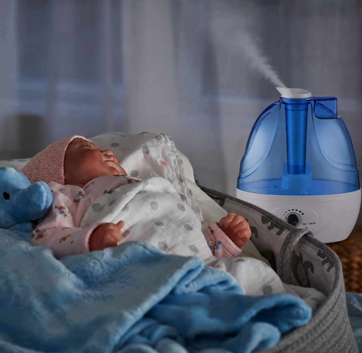 Cool Mist Humidifier – Quiet Ultrasonic Humidifier with 360° Nozzle