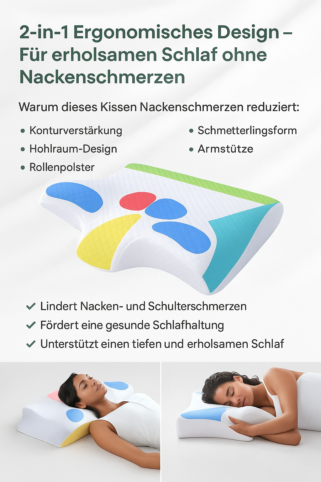 Orthopaedic Pillow for Sleeping – Ergonomic Memory Foam Side-Sleeper Pillow for Neck Pain 3