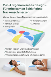 Orthopaedic Pillow for Sleeping – Ergonomic Memory Foam Side-Sleeper Pillow for Neck Pain 3