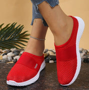 Women's Slip-On Trainers with Hook-and-Loop Strap – Comfortable Everyday Trainers – Rina 2