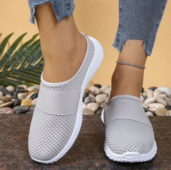 Women's Slip-On Trainers with Hook-and-Loop Strap – Comfortable Everyday Trainers – Rina 3