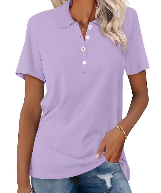 Polo Shirt for Women – Comfortable Versatile Polo Top – Stella 1