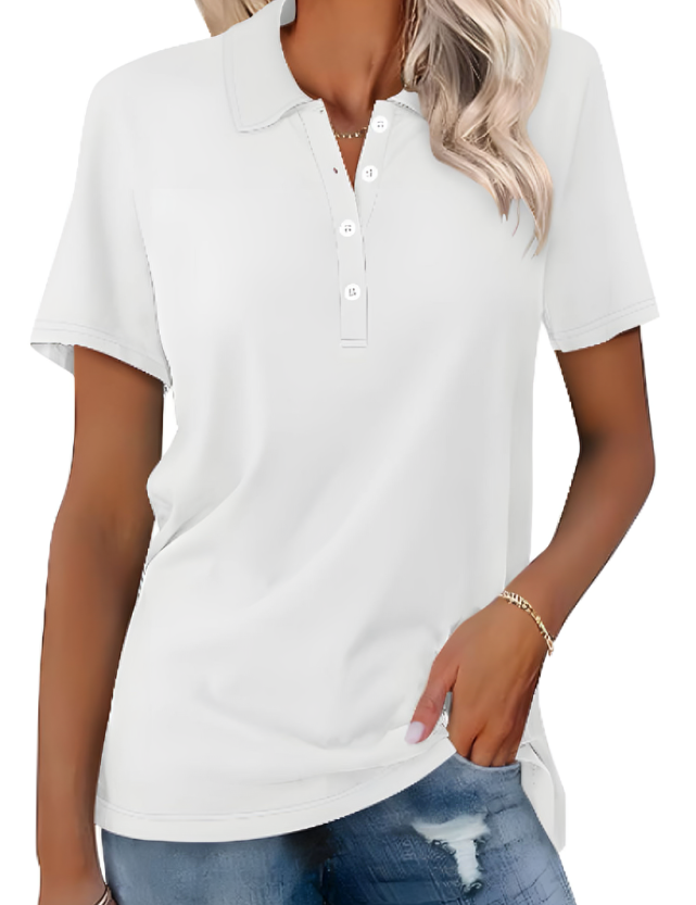 Polo Shirt for Women – Comfortable Versatile Polo Top – Stella 7