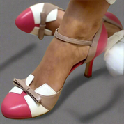 Women's Heeled Sandals – Elegant Summer Sandals with Decorative Bow 2