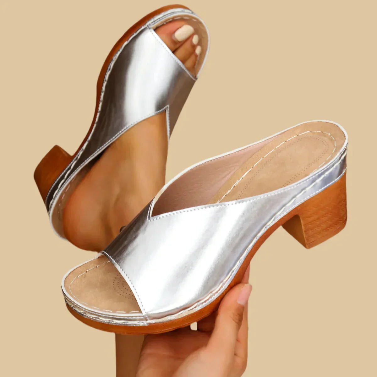 Orthopedic Block Heel Sandals for Women – Stylish & Comfortable Summer Sandals 2