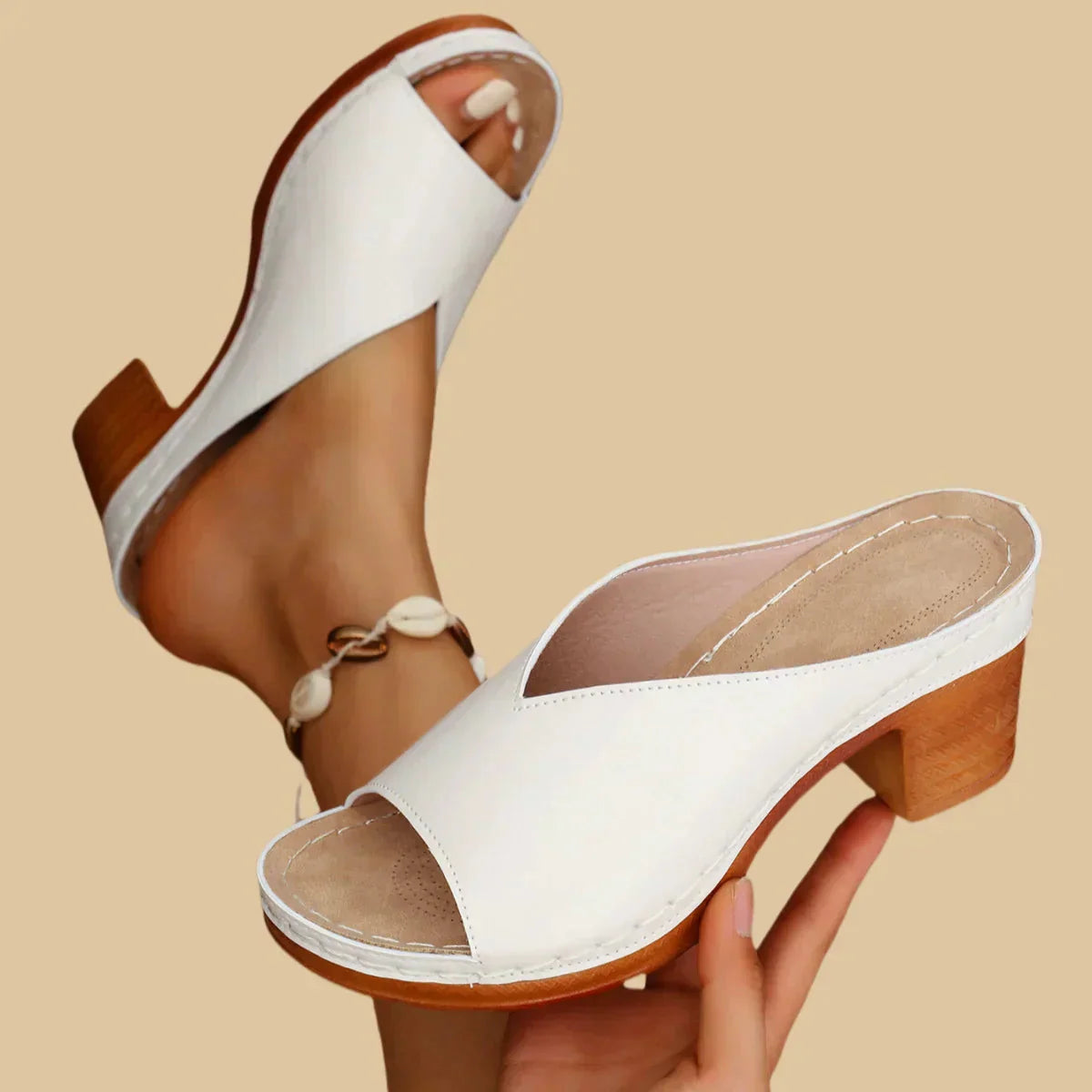 Orthopedic Block Heel Sandals for Women – Stylish & Comfortable Summer Sandals 3