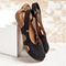 Women's Closed-Toe Sandals with Heel Strap – Elegant Summer Sandals 0