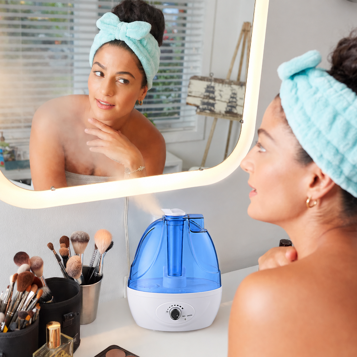 Cool Mist Humidifier – Quiet Ultrasonic Humidifier with 360° Nozzle