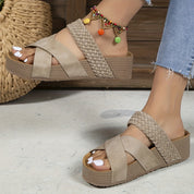 Women's Braided Sliders – Comfortable Summer Sliders – Nikoletta 2