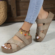 Women's Braided Sliders – Comfortable Summer Sliders – Nikoletta 3