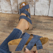 Women's Braided Sliders – Comfortable Summer Sliders – Nikoletta 4