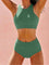 Sporty High-Waisted Bikini for Women – Beach & Water Activity Swimwear 1