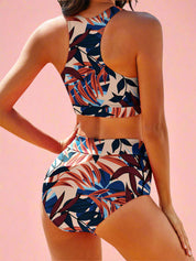 Sporty High-Waisted Bikini for Women – Beach & Water Activity Swimwear 4