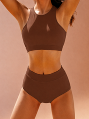 Sporty High-Waisted Bikini for Women – Beach & Water Activity Swimwear