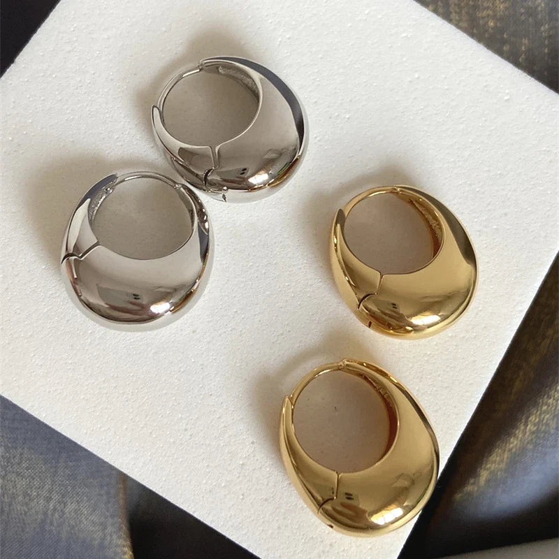 Silver Hoop Earrings – Surgical Steel Elegant Earrings for Any Occasion 0