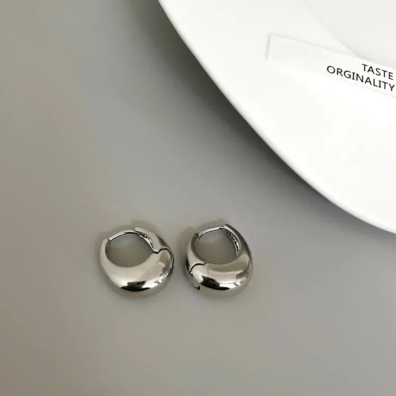 Silver Hoop Earrings – Surgical Steel Elegant Earrings for Any Occasion 7