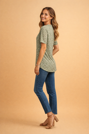 Floral Summer Shirt for Women – Stylish Comfortable Shirt – Naomi