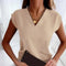 Sleeveless V-Neck Blouse for Women – Elegant Minimalist Top for Warm Days 1