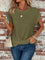 Waffle-Knit Top for Women – Relaxed-Fit Casual Twist-Front Top 3