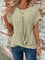 Waffle-Knit Top for Women – Relaxed-Fit Casual Twist-Front Top 6