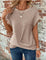 Waffle-Knit Top for Women – Relaxed-Fit Casual Twist-Front Top 7