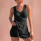 Ruched Openwork Top for Women – Stylish Wide-Strap Cami 0