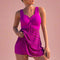 Ruched Openwork Top for Women – Stylish Wide-Strap Cami 2