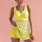 Ruched Openwork Top for Women – Stylish Wide-Strap Cami 3