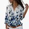 Floral Colour-Block Blouse for Women – Elegant & Comfortable Top 1