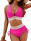 High-Waisted Bikini for Women – Colour-Block Slimming Swimwear with Adjustable Straps 10