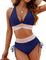 High-Waisted Bikini for Women – Colour-Block Slimming Swimwear with Adjustable Straps 6