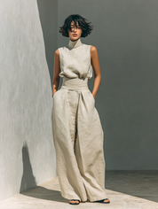 Two-Piece Set for Women – Sleeveless Top & Wide-Leg Trousers Summer Co-Ord 7