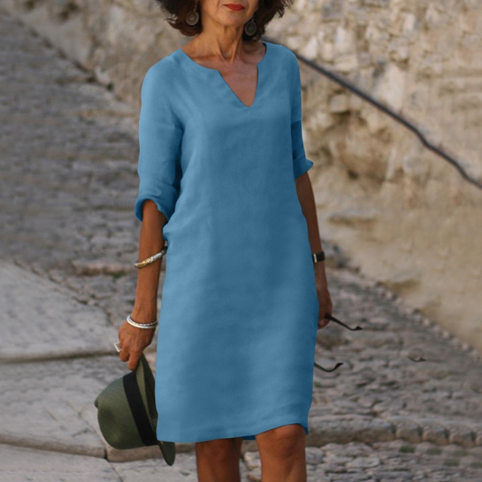 V-Neck Wedding Guest Dress for Women – Elegant Evening & Summer Dress 12
