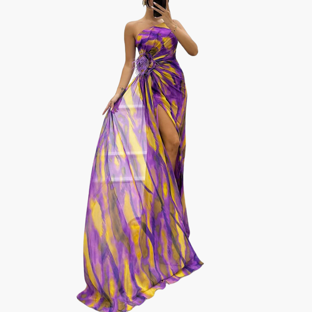 One-Shoulder Maxi Dress for Women – Multicolour Summer Dress 11