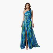 One-Shoulder Maxi Dress for Women – Multicolour Summer Dress 1