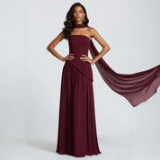 Fit-and-Flare Maxi Dress for Women – Elegant Wedding Guest & Evening Dress 0