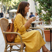 V-Neck Midi Dress with 3/4 Sleeves & Pockets – Wedding Guest Summer Dress 3