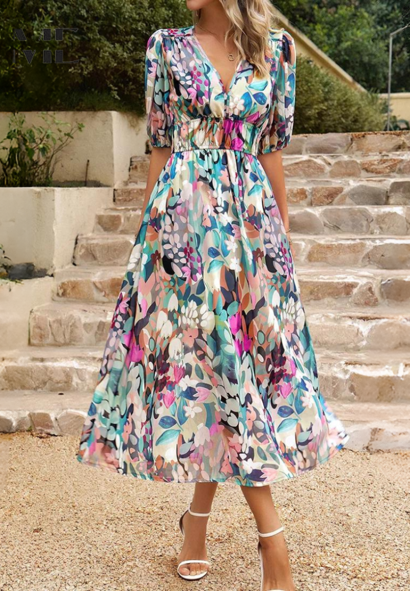 Floral Summer Dress for Women – Romantic Dress for Brunch & Weekend Parties 3