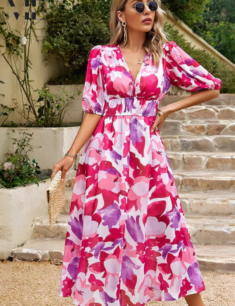 Floral Summer Dress for Women – Romantic Dress for Brunch & Weekend Parties 9