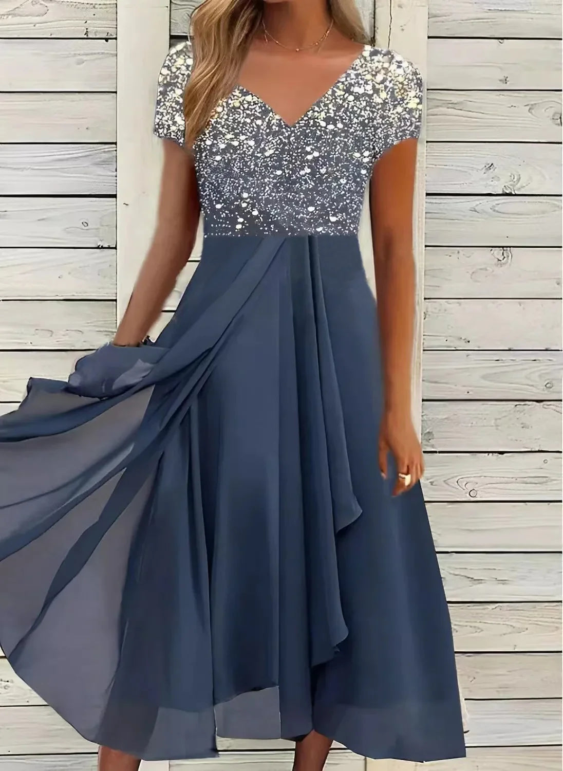 Silver / Blue