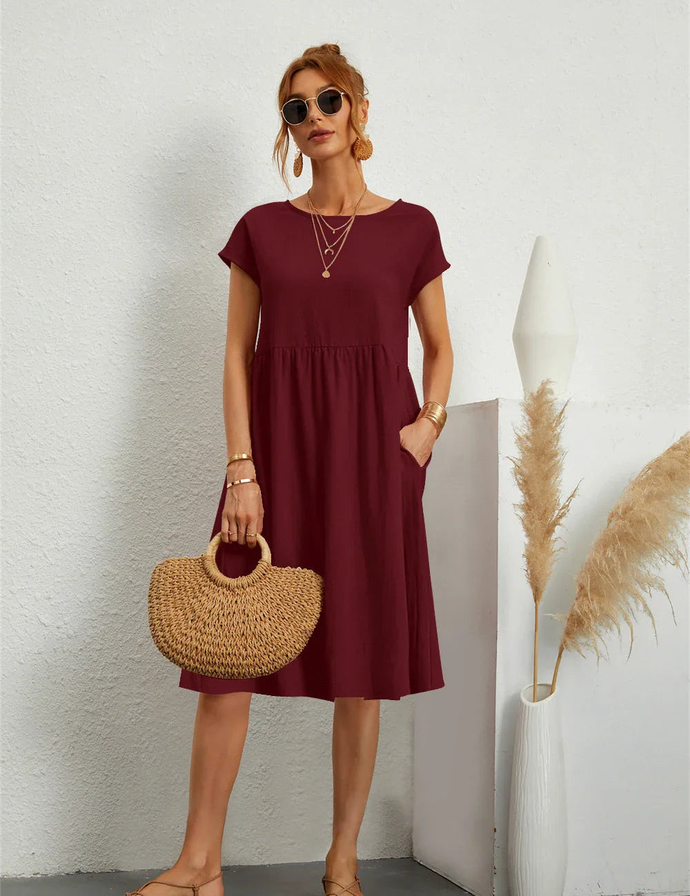 Summer Dress for Women with Pockets – Stylish & Comfortable Everyday Dress 10