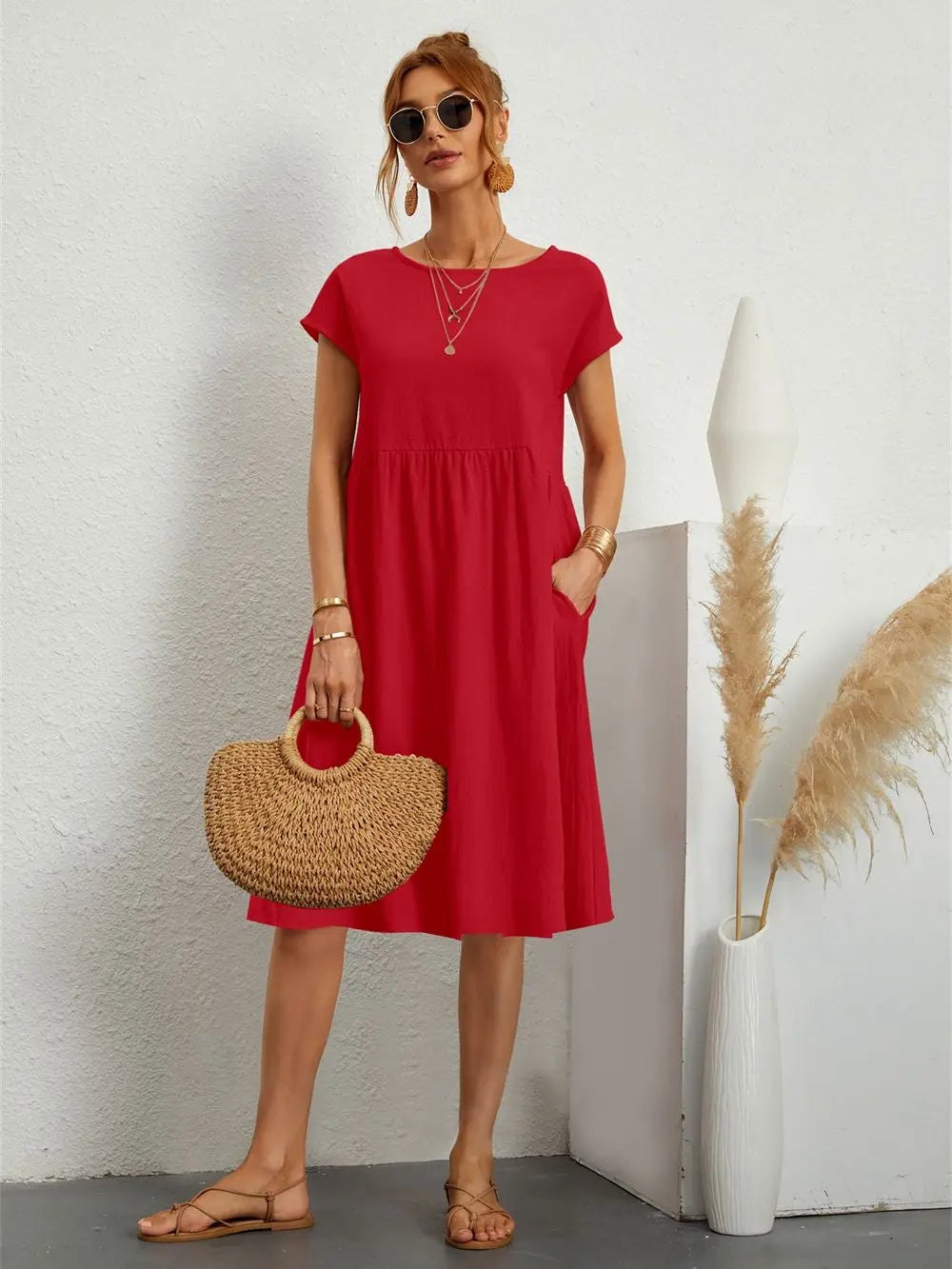 Summer Dress for Women with Pockets – Stylish & Comfortable Everyday Dress 1
