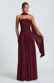 Strapless Maxi Dress for Women – Elegant Wedding Guest & Evening Dress 0