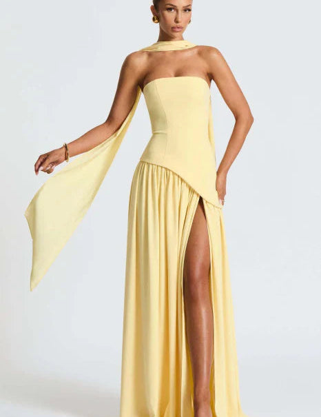 Strapless Maxi Dress for Women – Elegant Wedding Guest & Evening Dress 2
