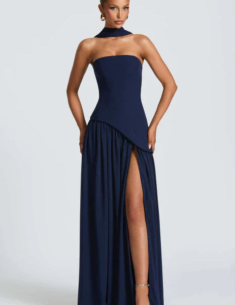 Strapless Maxi Dress for Women – Elegant Wedding Guest & Evening Dress 4