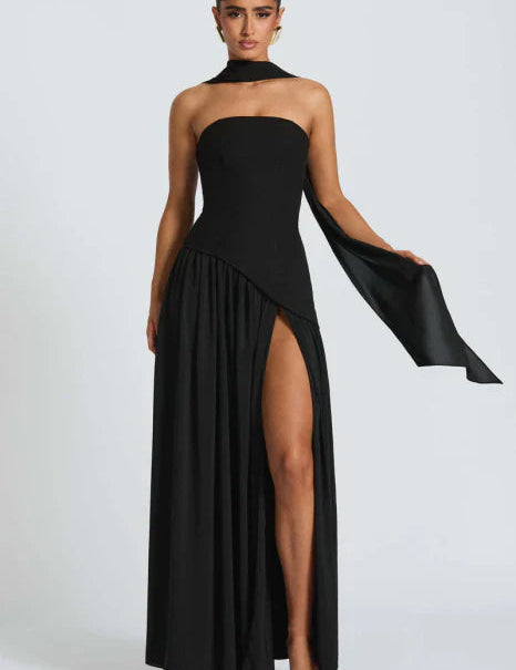 Strapless Maxi Dress for Women – Elegant Wedding Guest & Evening Dress 6