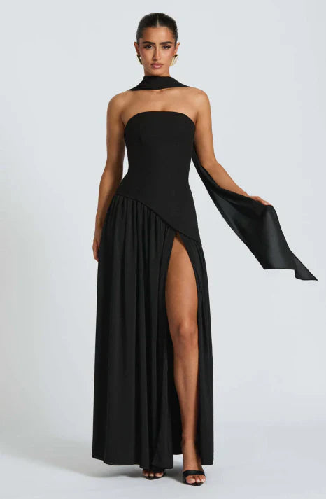 Strapless Maxi Dress for Women – Elegant Wedding Guest & Evening Dress 6