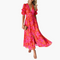 V-Neck Maxi Dress with Puff Sleeves – Wedding Guest & Summer Party Dress 0